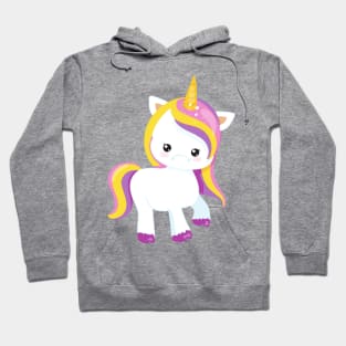 Cute Unicorn, Kawaii Unicorn, Little Unicorn Hoodie